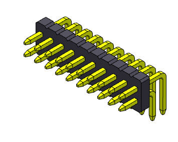 คอนเนคเตอร์ไฟฟ้าพิน R/A สองแถวแบบตรง 2*2PIN ถึง 2*50PIN