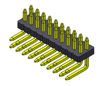 คอนเนคเตอร์ไฟฟ้าพิน R/A สองแถวแบบตรง 2*2PIN ถึง 2*50PIN