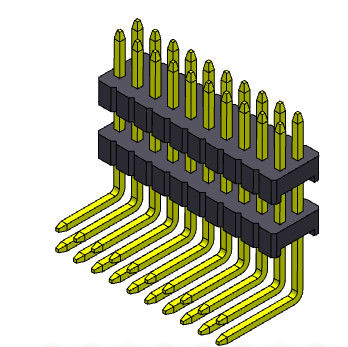 Stack Straight Pin Female Header Connector ขั้วต่อขาไฟฟ้า 1.27 มม