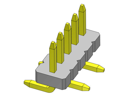 ตัวเชื่อมต่อส่วนหัวของพินแถวเดียวตรงประเภท SMT 1 * 2PIN ถึง 1 * 40PIN