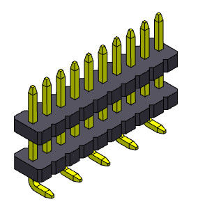 ขั้วต่อหัวต่อ SMT Pin Female 1 * 2PIN ถึง 1 * 40PIN SQ0.40mm
