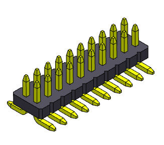 ขั้วต่อหัวต่อหญิงแถวคู่ 2 * 3PIN ถึง 2 * 50PIN SQ0.40mm
