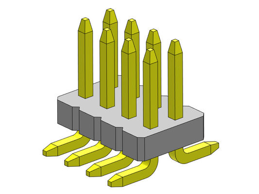 ขั้วต่อหัวต่อหญิงแถวคู่ 2 * 3PIN ถึง 2 * 50PIN SQ0.40mm
