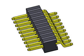 1.27 มม. หัวต่อหัวเข็มหญิงขั้วต่อขาสากล R / A 1 * 3PIN ถึง 1 * 33PIN