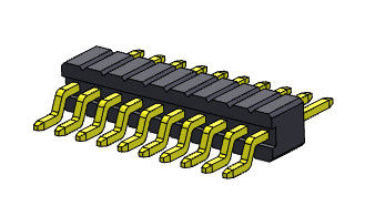 1.27 มม. หัวต่อหัวเข็มหญิงขั้วต่อขาสากล R / A 1 * 3PIN ถึง 1 * 33PIN