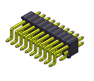 1.27mm Universal Pin Connectors สองแถว R/A 1*2PIN ถึง 1*33PIN SQ0.40mm