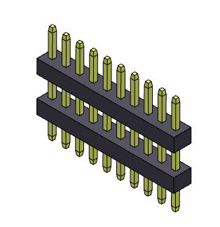 หัวต่อพิน 1.00 มม. กองแถวเดี่ยวแบบตรง 1*3PIN ถึง 1*40PIN SQ0.30mm