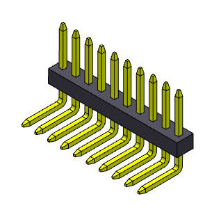 ขั้วต่อหัวต่อหญิง 1.00 มม. R / A พินขั้วต่อไฟฟ้า 1 * 2PIN ถึง 1 * 40PIN