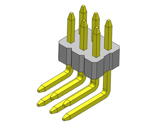 หัวต่อพินสองแถวขนาด 1.00 มม. หญิงประเภท R / A 2 * 2PIN ถึง 2 * 40PIN