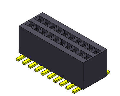 0.80 มม. สองแถว SMT หัวเข็มหญิงถึงหญิง 2 * 3PIN ถึง 2 * 50PIN