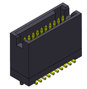 หัวต่อกล่องสองแถว 1.27 มม. ชนิด SMT พร้อมหมุด 300V AC/DC