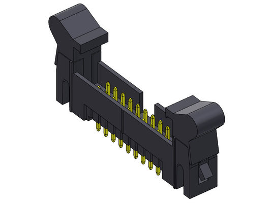 Stright Dip Type Nylon9T หัวต่อหัวต่อกล่อง Ejector Header 2.54mm 2*4-2*32Pin 3AMP