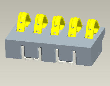 Pitch 1.6mm Smt Connector Connector สำหรับเชื่อมต่อแบตเตอรี่แบบถอดได้พร้อม Pegs