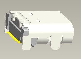 24 PIN Type C Connector Usb 3.1 มุมขวาหญิง 90 ° Double SMT