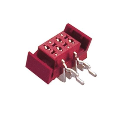 PCB Receptacle Dip Type Connector 1.27mm * 1.5mm Female Right Angle