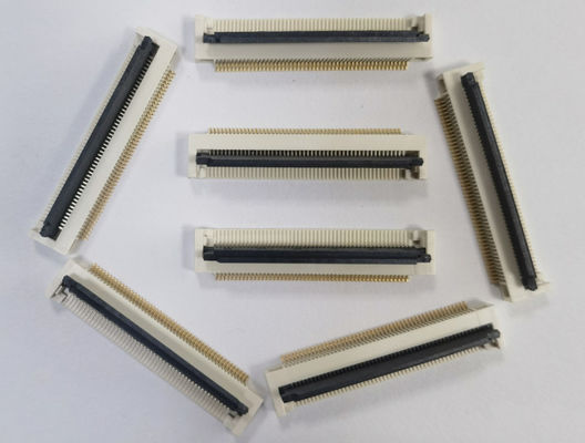 Pitch 0.5mm Fpc Connector 4 Pin ถึง 68 Pin มุมขวา 90° ง่ายต่อ Smt ประเภท H 2.55mm